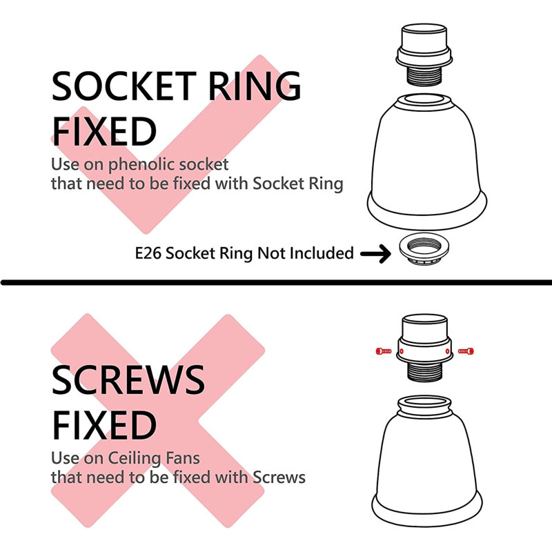 Ebern Designs 6'' H Glass Drum Wall Sconce Shade ( Screw On ) in White